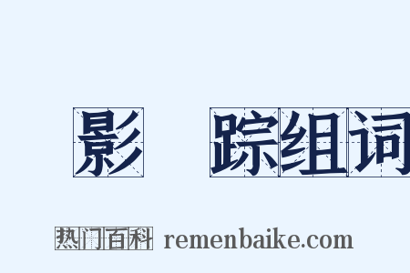 無影無踪组词是什么意思的图片